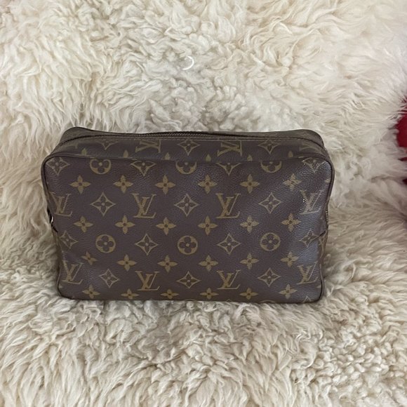 Authentic LOUIS VUITTON Trousse 28 Large Cosmetic Case Clutch - Picture 2 of 11